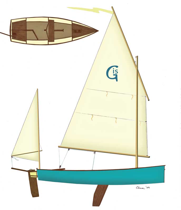 Goat island skiff чертежи