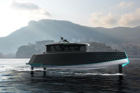 Maine shipyard partners with Silicon Valley start-up on all-electric hydrofoil boat