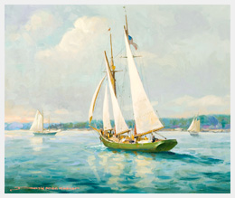 Cape Ann Schooner Painting