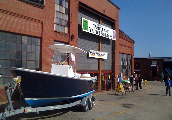KPYY Boat at the Show Entrance