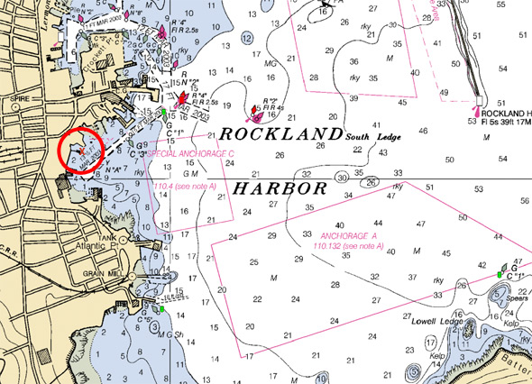 Rockland harbor nautical chart