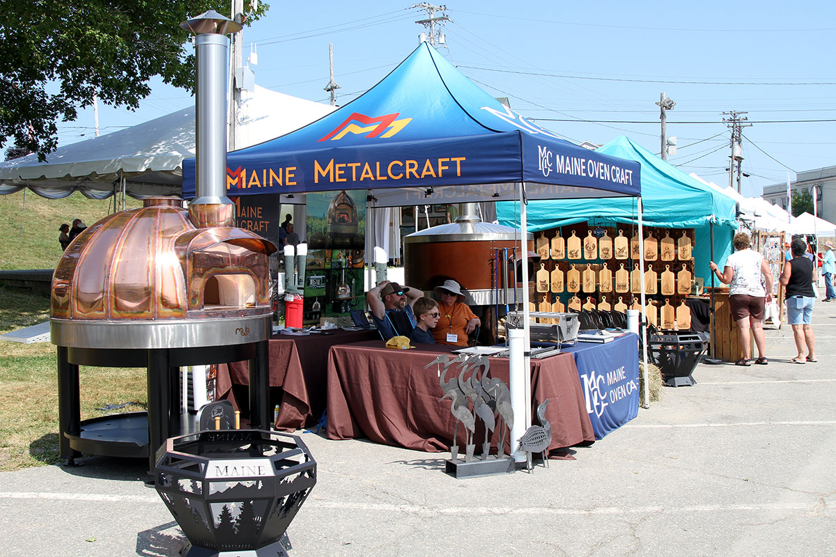 Food tent at the Maine Boat and Home Show