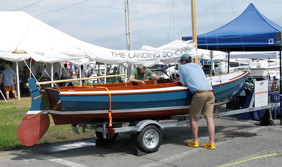 Visitors browsing exhibitors