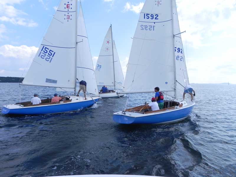 The Buck’s Harbor Ensign Fleet. Photos courtesy club members.