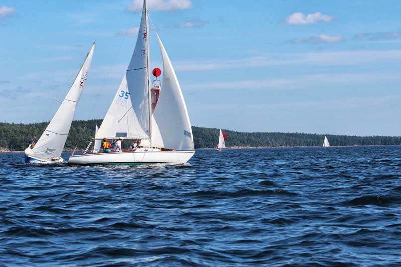 The Buck’s Harbor Ensign Fleet. Photos courtesy club members.