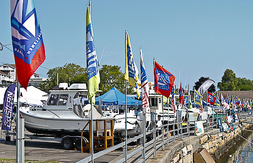Boats on display at the show